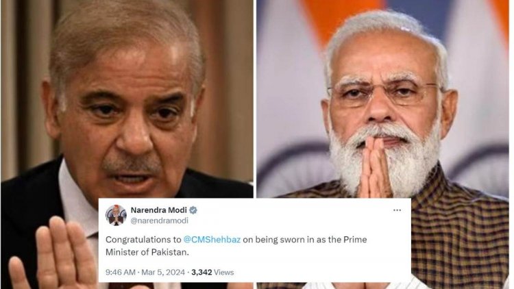 Pakistan: पीएम मोदी ने शहबाज शरीफ को दी बधाई, पाकिस्तान का प्रधानमंत्री चुनते ही कश्मीर पर उगला था जहर